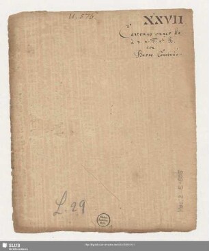 Cantemus omnes - Mus.2-E-505 : V (3), bc