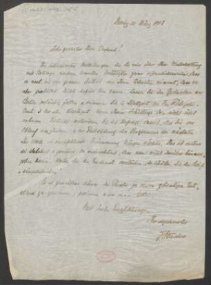 Brief an Hans Dechend : 10.03.1913