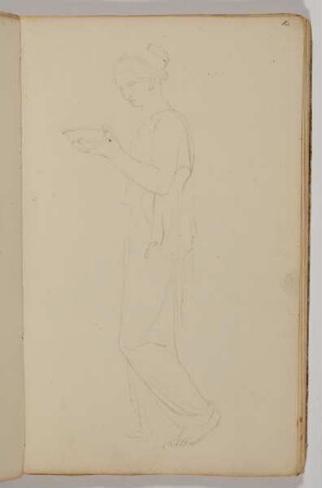 Antike Figurenstudie - Figur mit Querstab