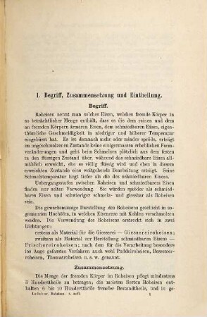 Das Roheisen mit besonderer Berücksichtigung seiner Verwendung für die Eisengiesserei : für Studium und Praxis bearbeitet