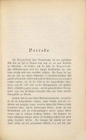 Vorlagen zum Übersetzen ins Lateinische für Abiturienten bayerischer Gymnasien