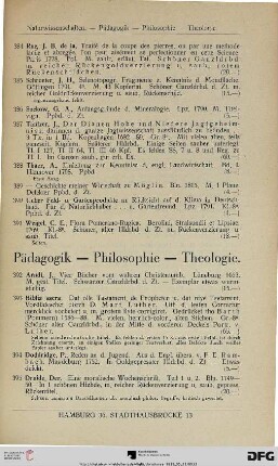 Pädagogik – Philosophie – Theologie (Nr. 392-415)