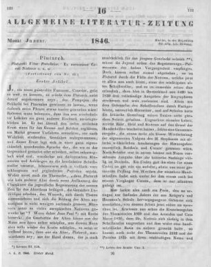 Plutarchus: Plutarchi Vitae parallelae. Ex recensione C. Sintenis. Vol. 1-3. Leipzig: Köhler 1839-43 (Fortsetzung von Nr. 15)