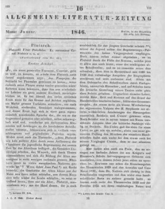 Plutarchus: Plutarchi Vitae parallelae. Ex recensione C. Sintenis. Vol. 1-3. Leipzig: Köhler 1839-43 (Fortsetzung von Nr. 15)