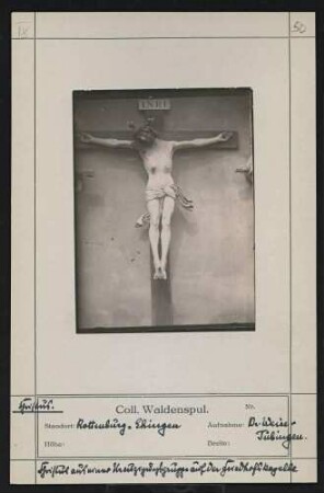 Christus aus einer Kreuzigungsgruppe in der Friedhofskapelle Standort: Rottenburg-Ehingen