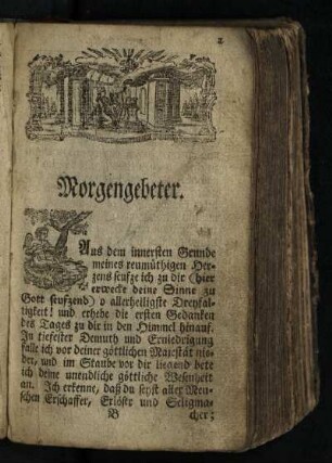 Morgengebeter [- Gebeter fuer die Abgestorbenen; verschiedene Gebeter und Litaneyen]