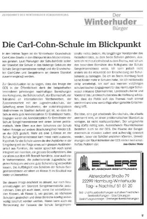Die Carl-Cohn-Schule im Blickpunkt