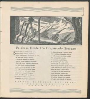 Palabras desde un Crepúsculo Serrano : Ilustración de Fabregas
