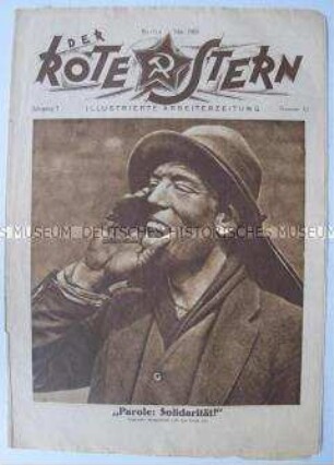 Proletarische Halbmonatszeitschrift "Der Rote Stern" u.a. über Arbeitskämpfe in England