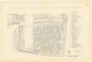 Wohnsiedlungsgebiet Düppel, Berlin-Zehlendorf: Waldfriedhof: Grundriss 1:500