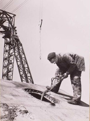 Warnemünde, Werft, Autogenschweißer