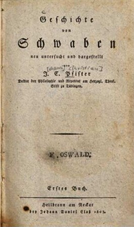 Geschichte von Schwaben, 1