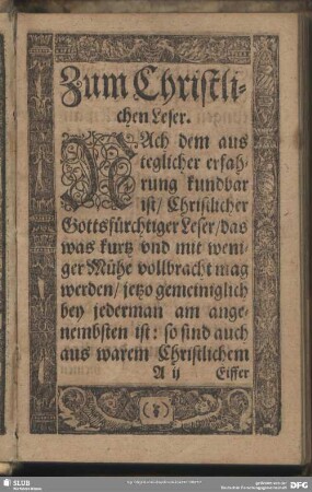 Zum Christlichen Leser