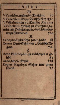 Erquickstunden, Anhang des Ersten Theils Historischer Erquickstunden