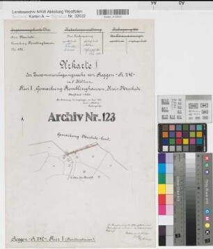 Meschede Land (Meschede), Löllinghausen (Meschede), Zusammenlegung Heggen, Urkarte I Remblinghausen Flur 1