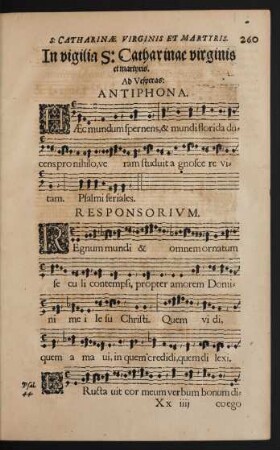 In vigilia S: Catharianae virginis et martyris.