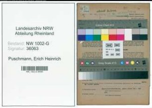 Entnazifizierung Erich Heinrich Puschmann, geb. 28.01.1913 (Kaufmann)