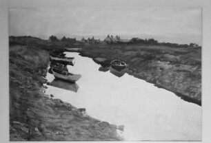 Stichkanal mit Booten