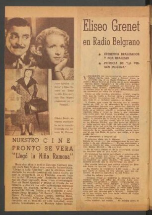 Eliseo Grenet en Radio Belgrano