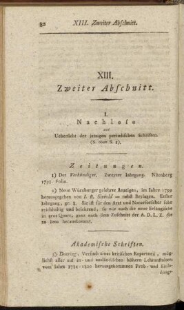 XIII. Zweiter Abschnitt.