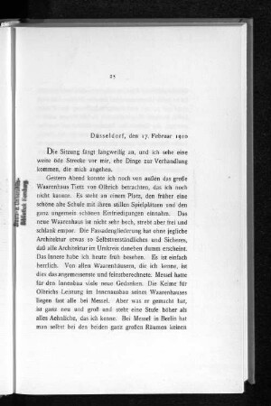 Düsseldorf, den 17. Februar 1910