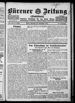 Bürener Zeitung. 1896-1935