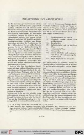 Zielsetzung und Arbeitsweise