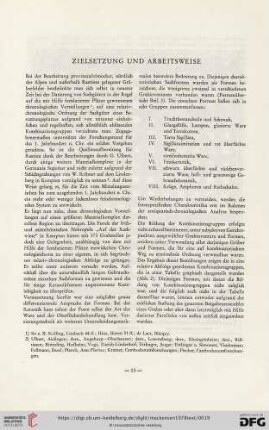 Zielsetzung und Arbeitsweise
