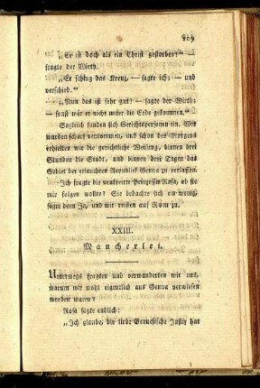 XXIII. Mancherlei.