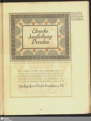Ehmcke Ausstellung Dresden