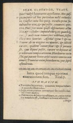 Intra quod tempus oporteat executionem fieri. Titul. 7.
