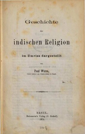 Geschichte der indischen Religion