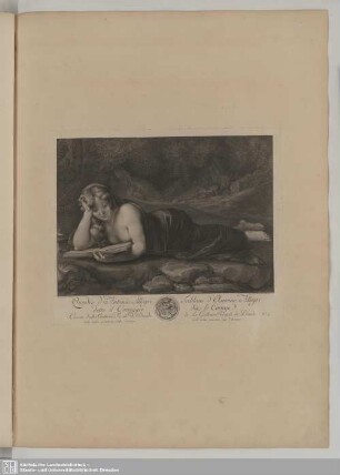 Die büßende Magdalena (Kopie nach Correggio)