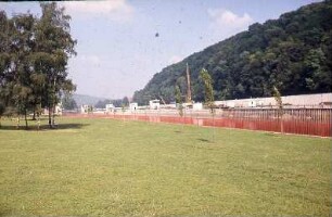 Esslingen, Freibad, Wehr, flussabwärts