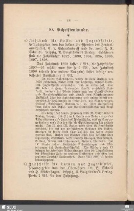 10. Schriftenkunde