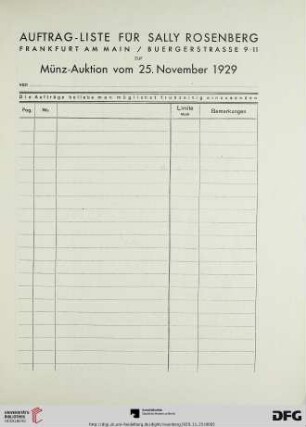 Auftrag-Liste