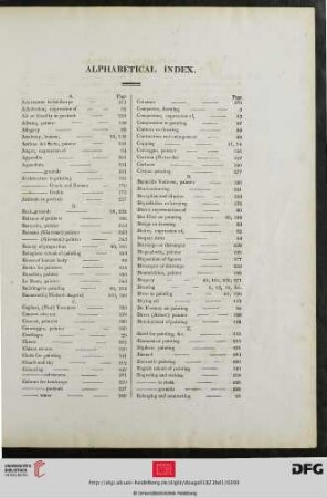 Alphabetical Index.