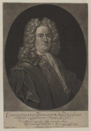 Bildnis des Christianus Thomasius