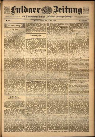 Ausgabe vom Freitag, den 06. Mai 1898.