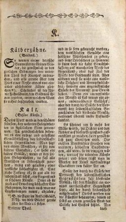 Allgemeine Theorie der Schönen Künste : in einzeln, nach alphabetischer Ordnung der Kunstwörter auf einander folgenden, Artikeln abgehandelt, 3. [K - Qui]