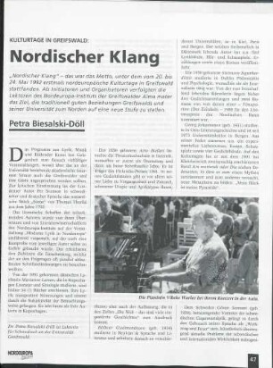 Kulturtage in Greifswald: Nordischer Klang