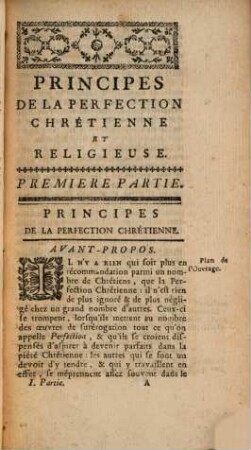 Principes De La Perfection Chrétienne, Et De La Perfection Religieuse : Avec Des Supplémens pour les Vierges Chrétiennes qui servent Dieu dans le Monde, 1