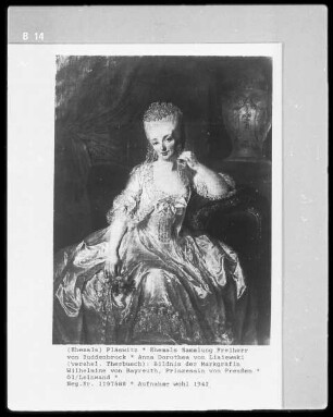 Bildnis der Markgräfin Wilhelmine von Bayreuth, Prinzessin von Preußen