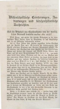 208-247 Wissenschaftliche Erörterungen, Andeutungen und kirchenhistorische Nachrichten