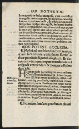 De Potest. Ecclesia.