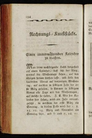 Rechnungs- Kunststücke.
