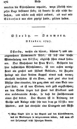 Osterby. - Danmora. (Oktober 1797.)