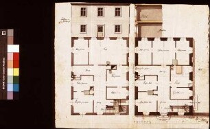 [Übersichtsplan zum Pfarrhaus-Neubau in Steinfeld]