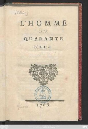 L' Homme Aux Quarante Écus