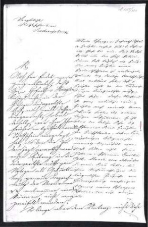 Handschriftlicher Brief von Kieser
